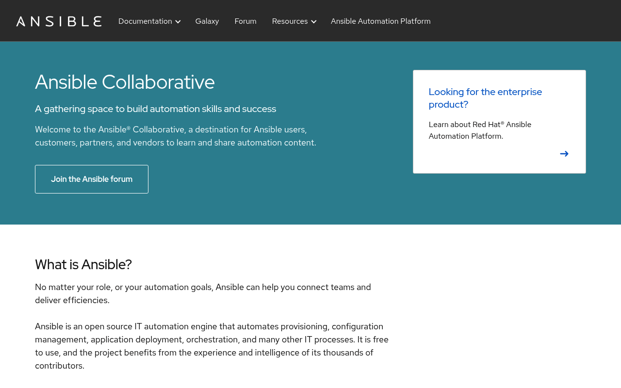 Ansible website screenshot