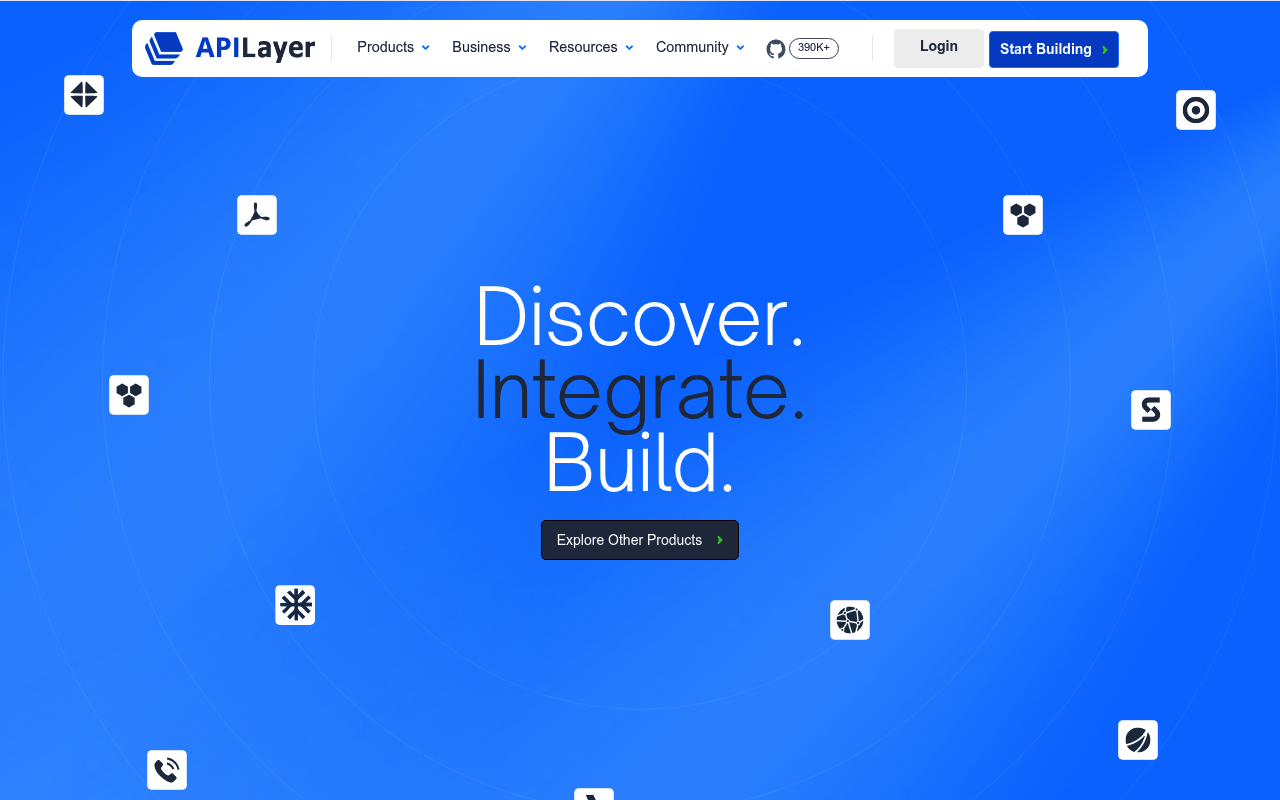 Any-API website screenshot