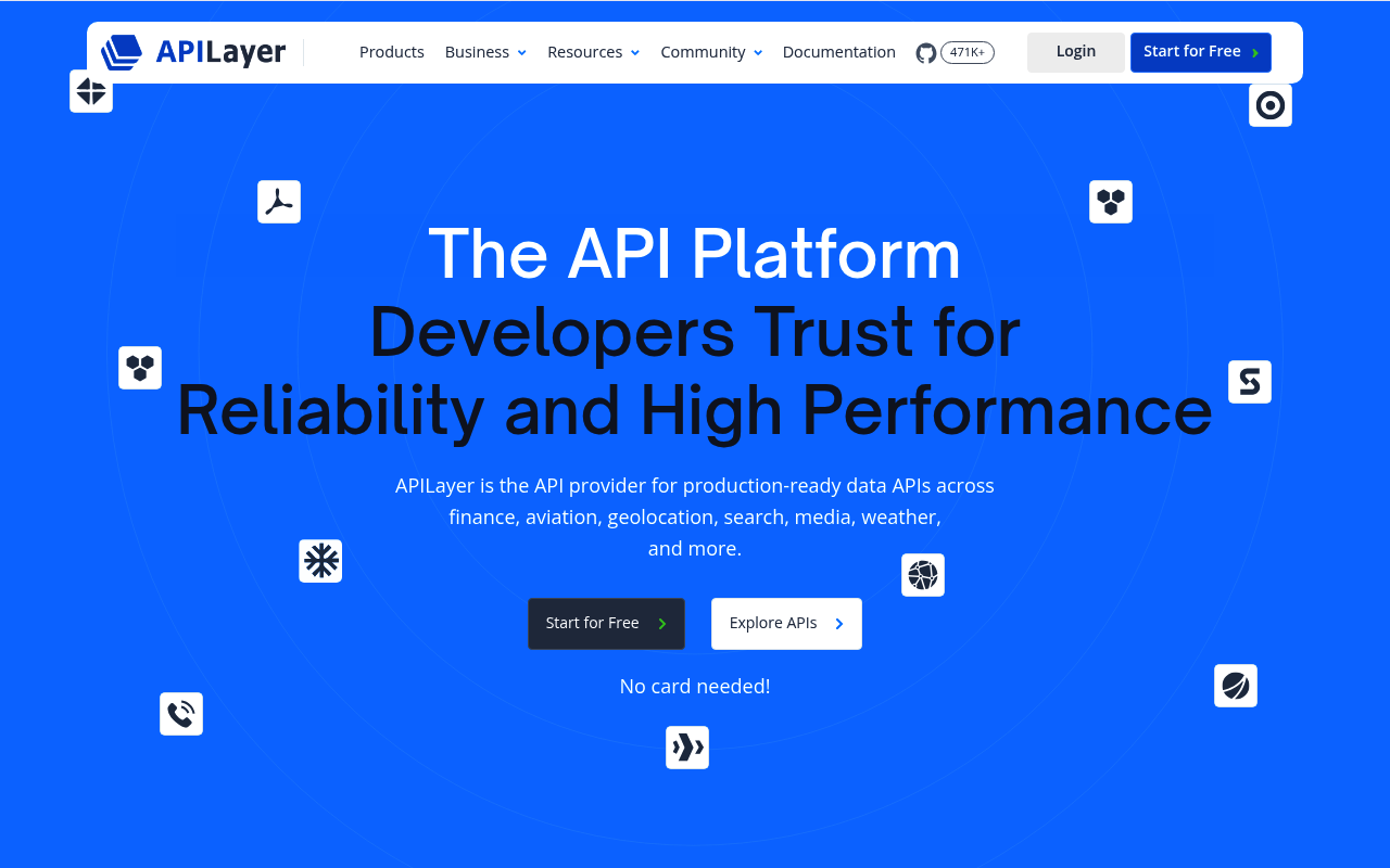 AnyAPI website screenshot