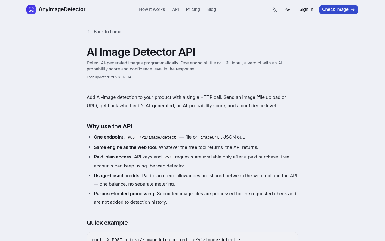 AnyImageDetector screenshot