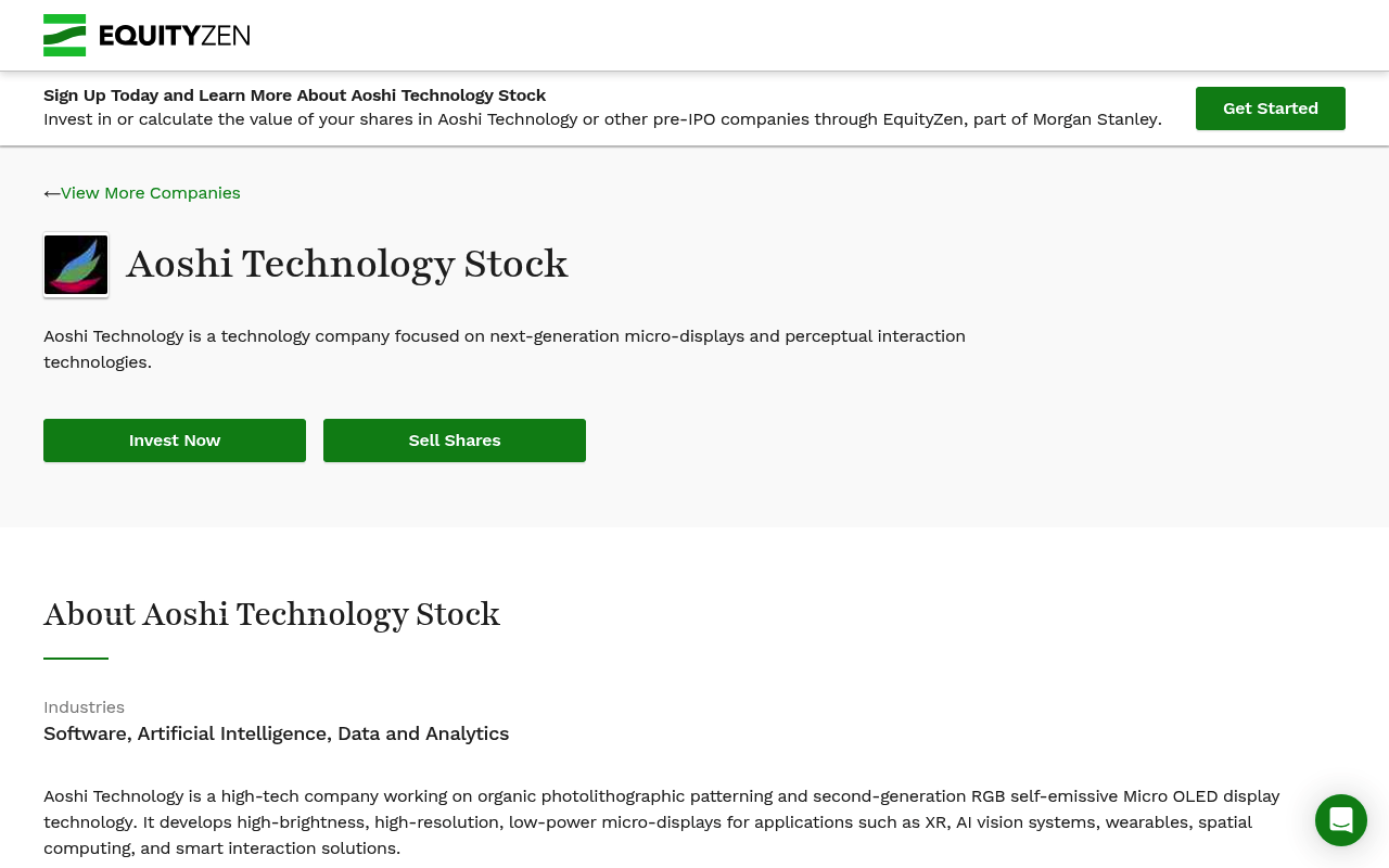 Aoshitechnology screenshot