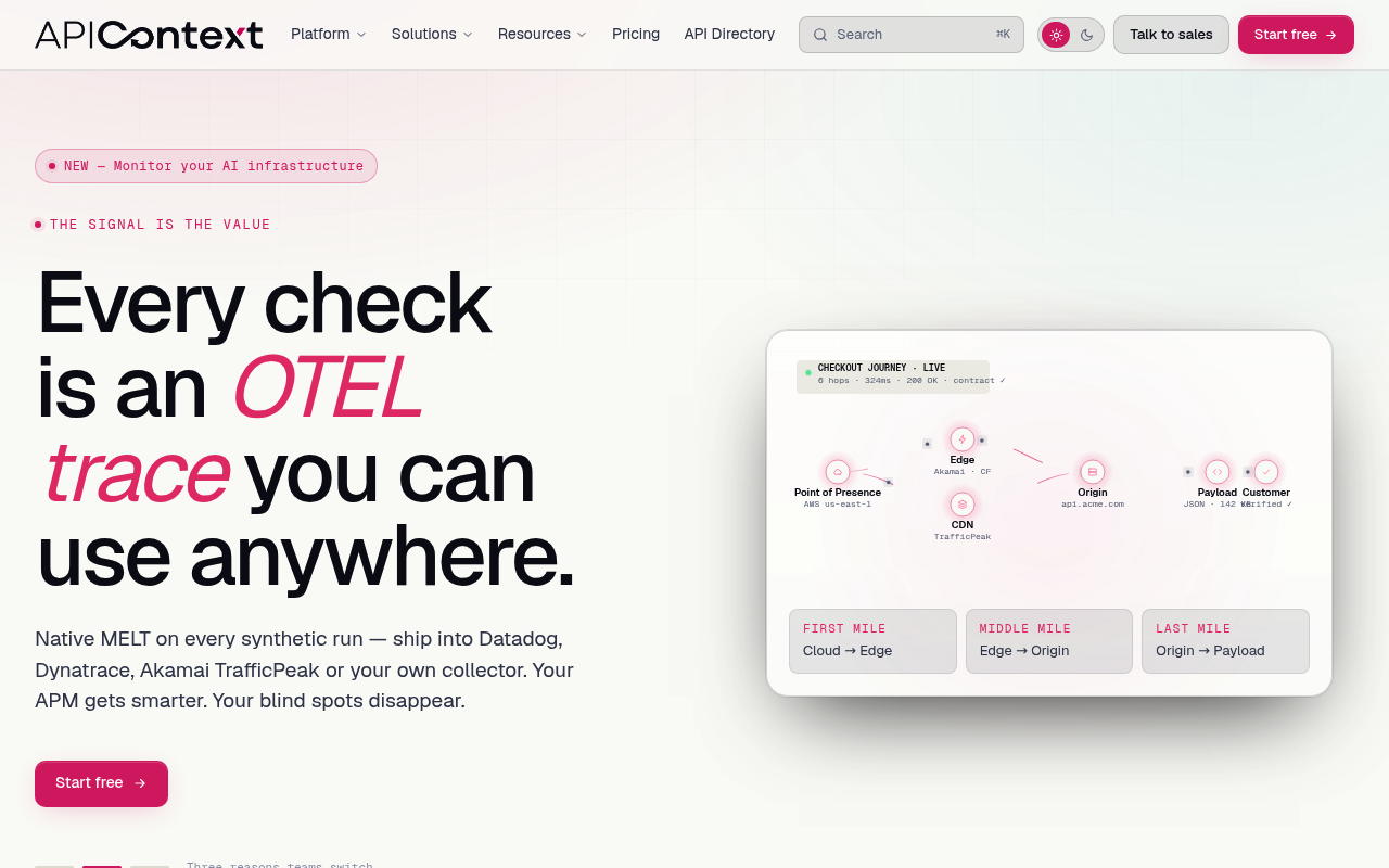APIContext website screenshot