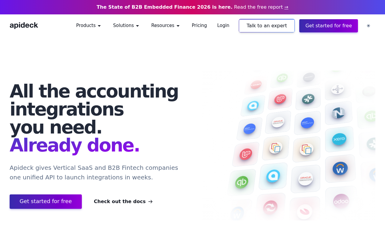 Apideck website screenshot