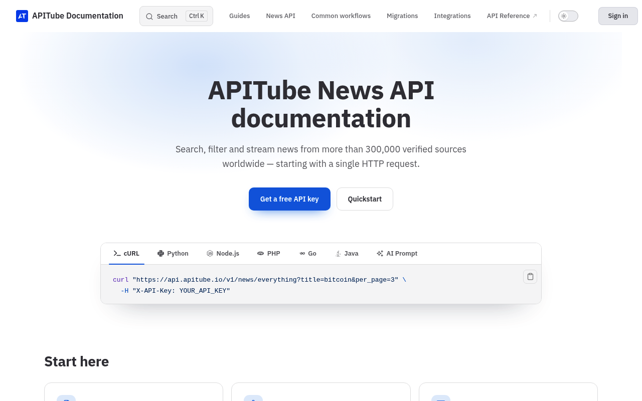 APITube screenshot