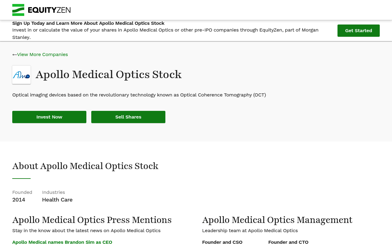 Apollomedicaloptics screenshot