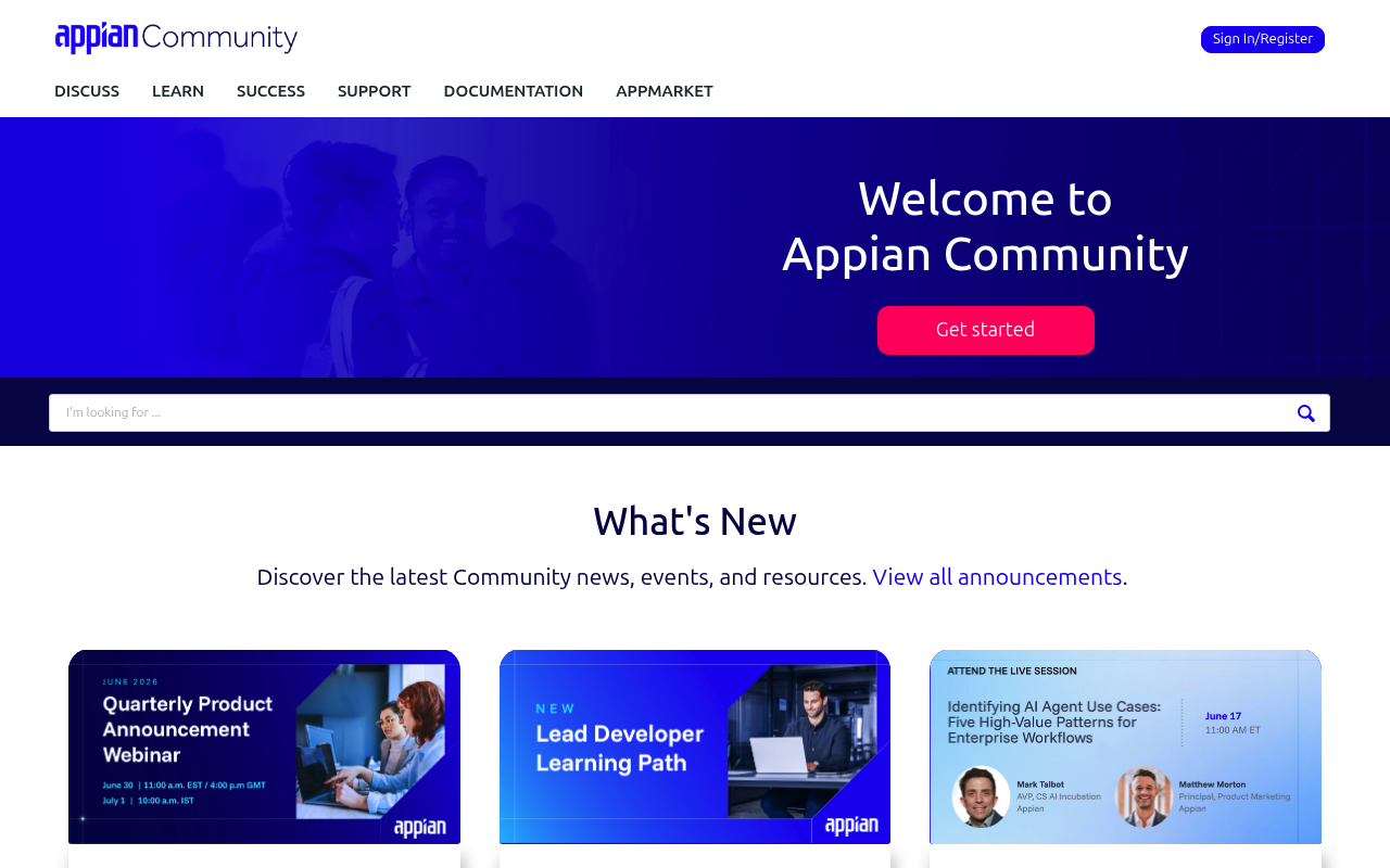 Appian website screenshot