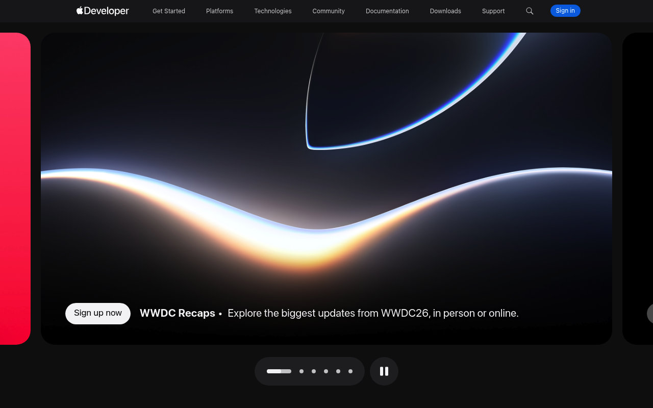 Apple Keynote website screenshot