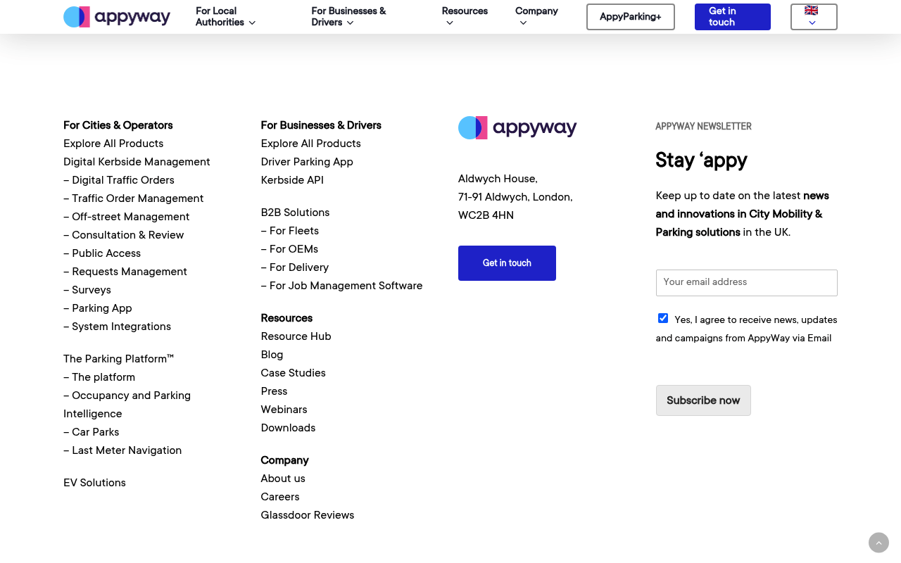 AppyWay website screenshot