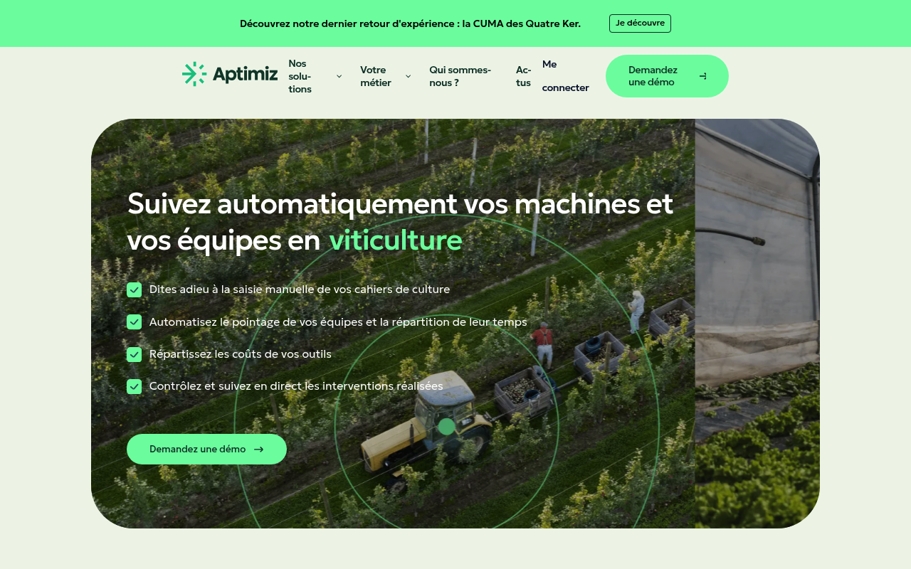 Aptimiz screenshot