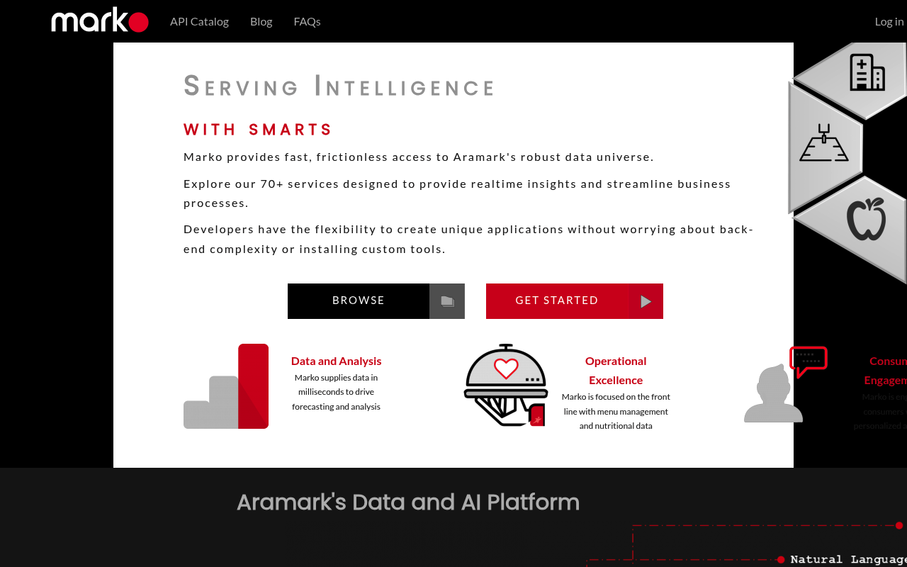 Aramark website screenshot