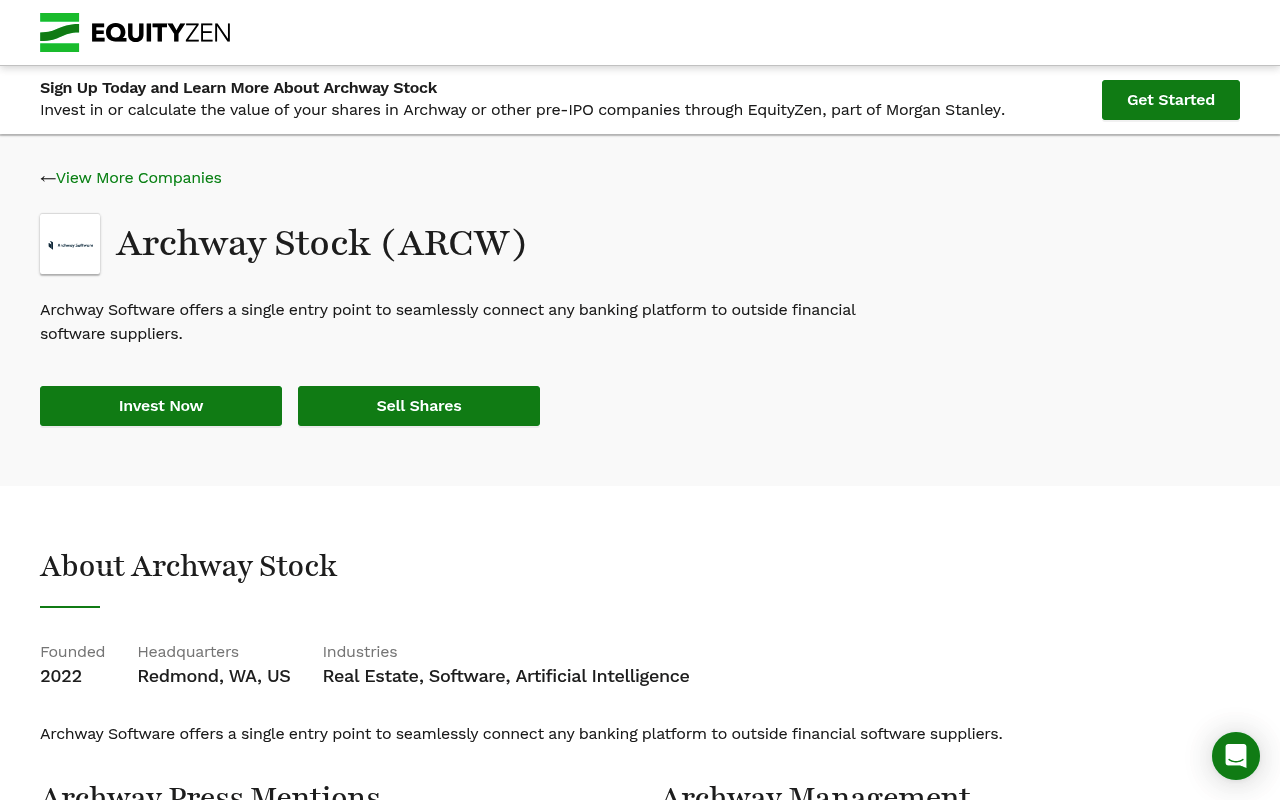 Archway screenshot