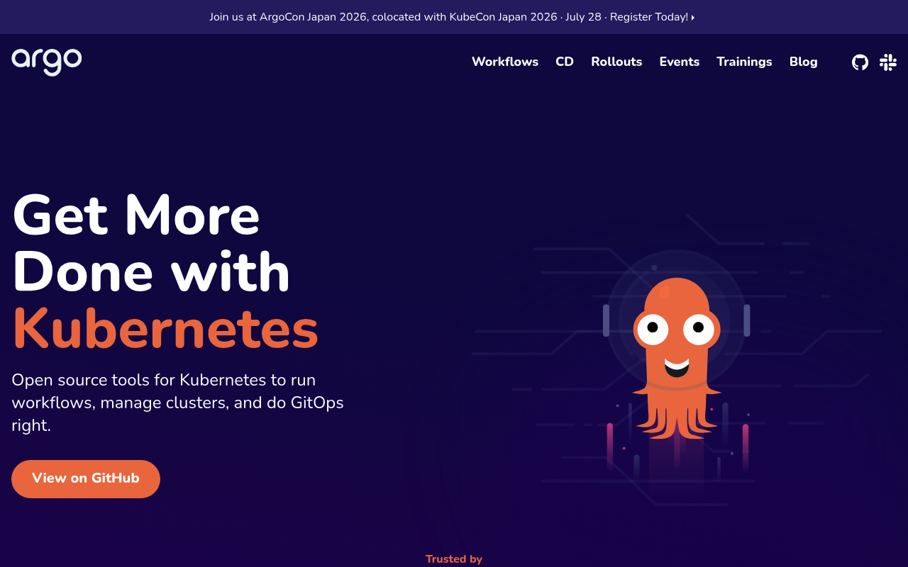 Argo website screenshot