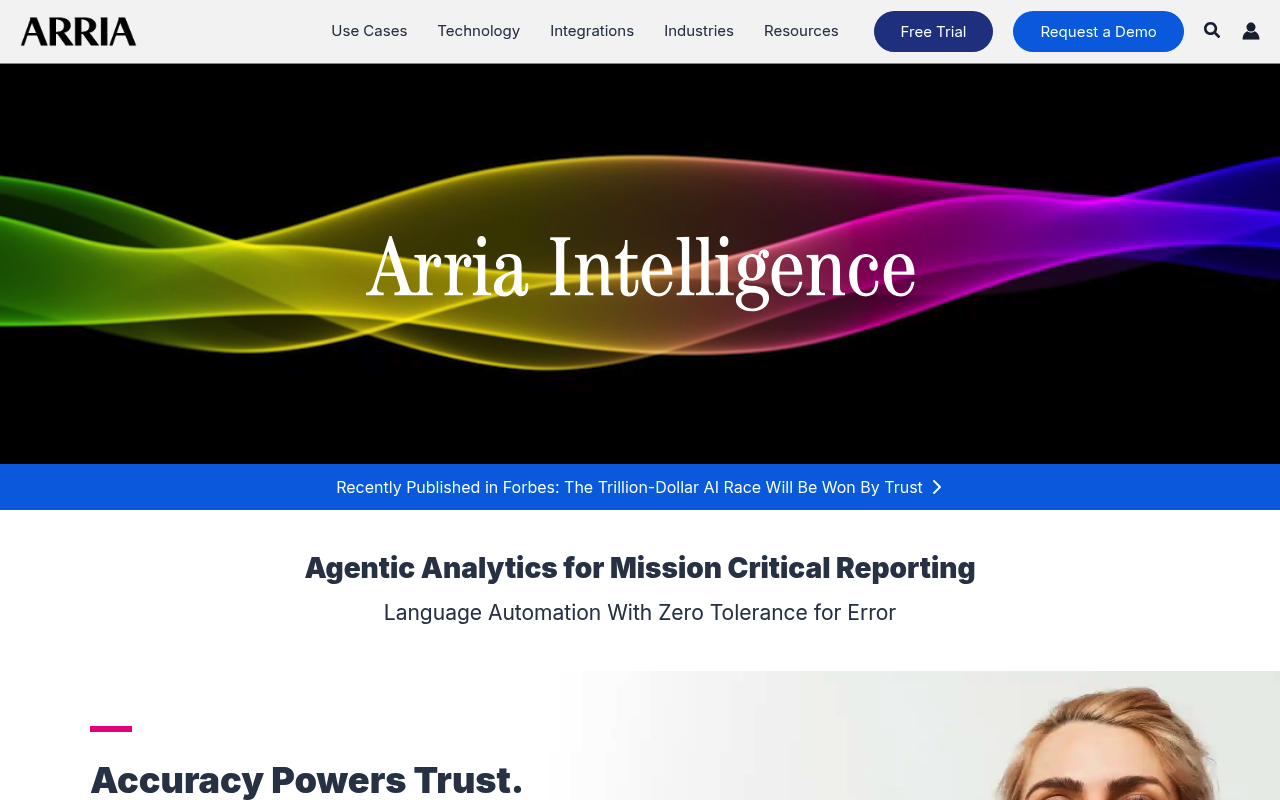 Arria NLG screenshot