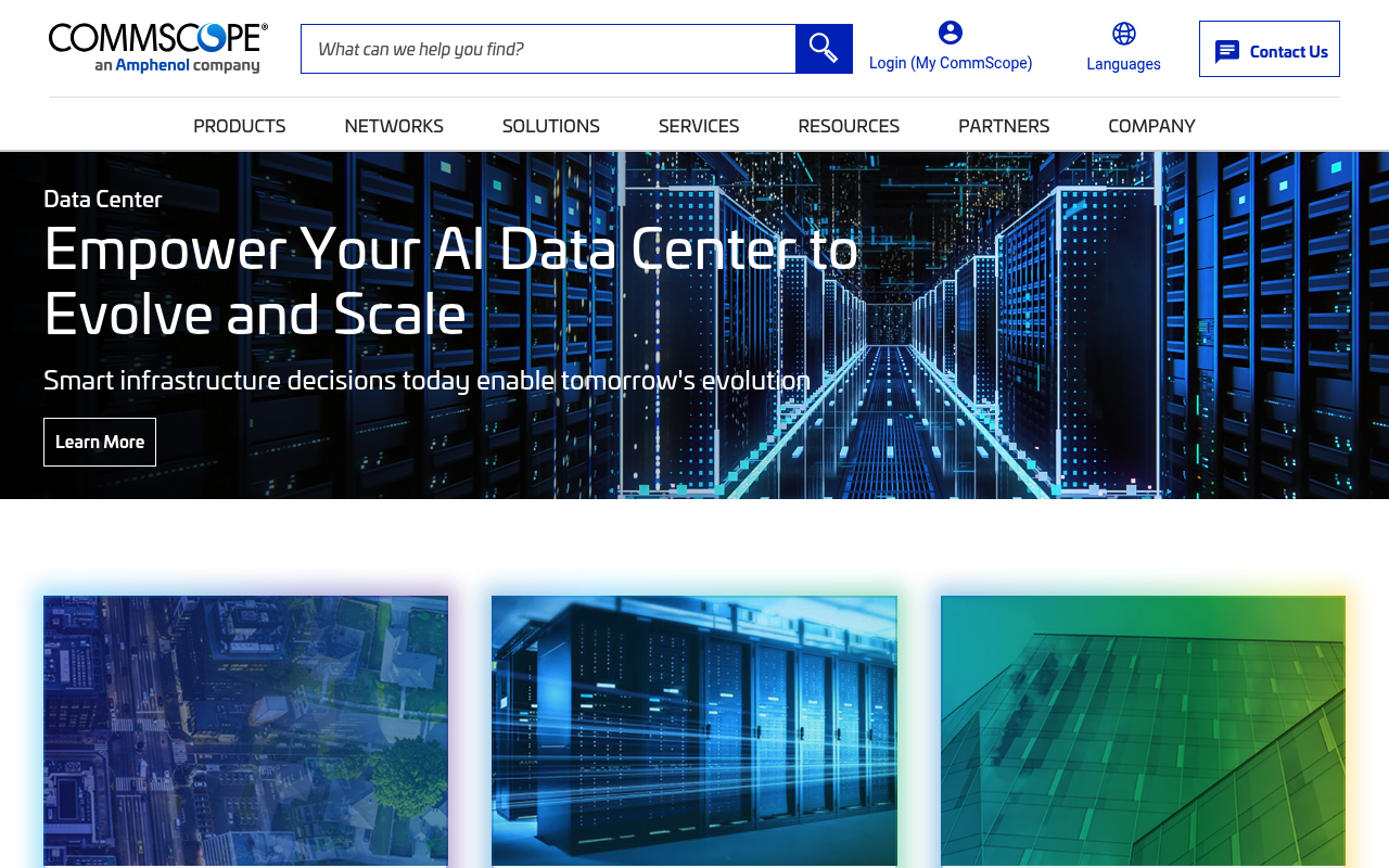 ARRIS Group website screenshot