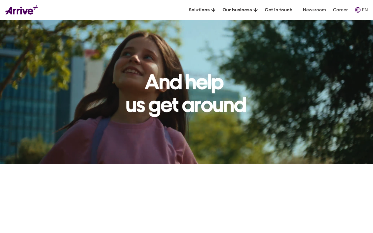 Arrive screenshot
