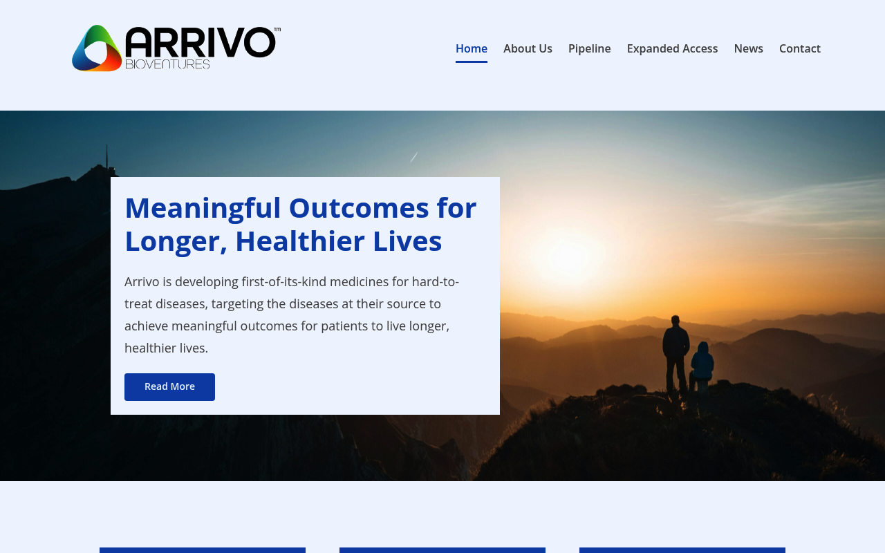 Arrivobioventuresllc screenshot