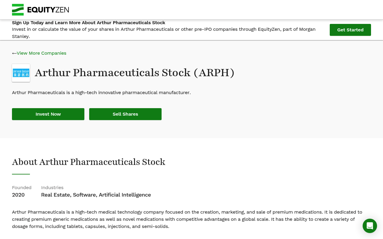 Arthurpharmaceuticals screenshot