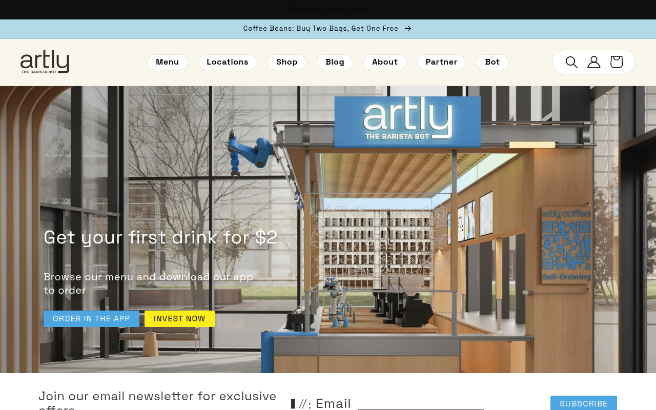 Artlycoffee screenshot