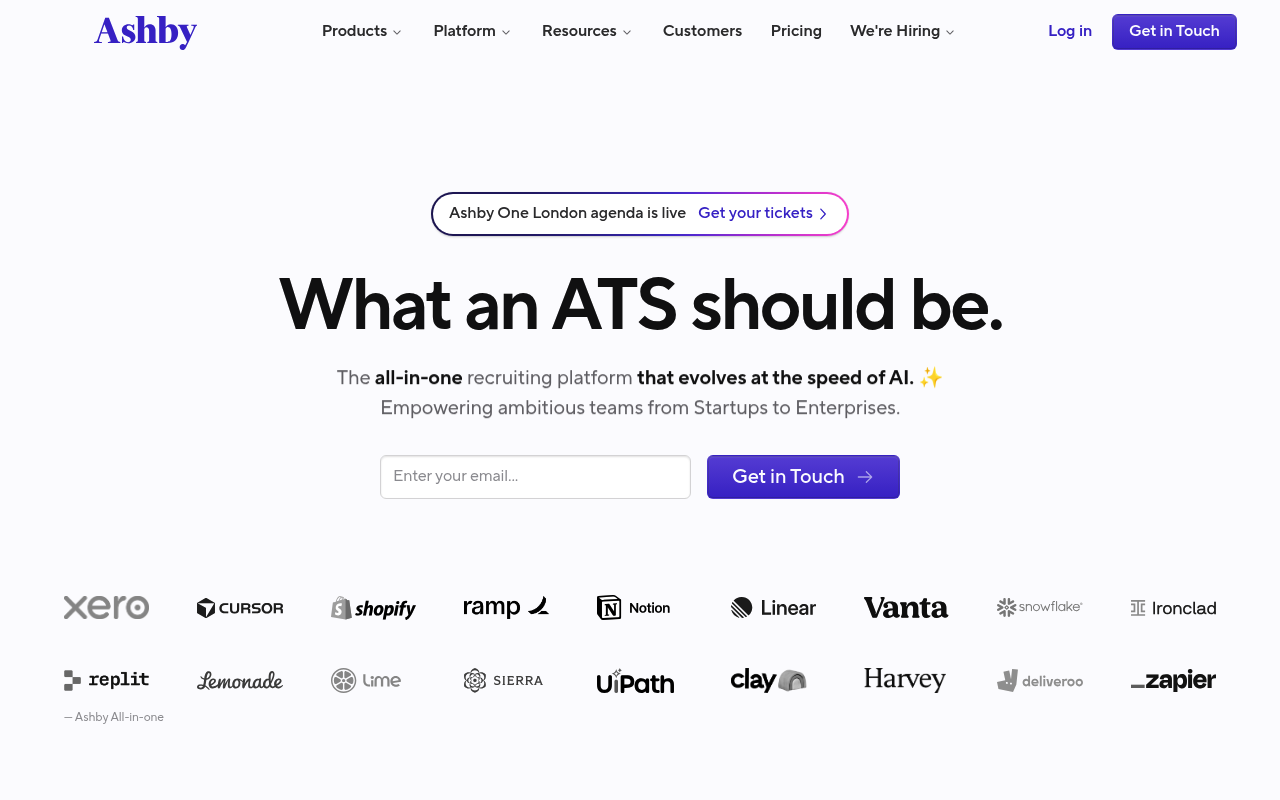 Ashby website screenshot