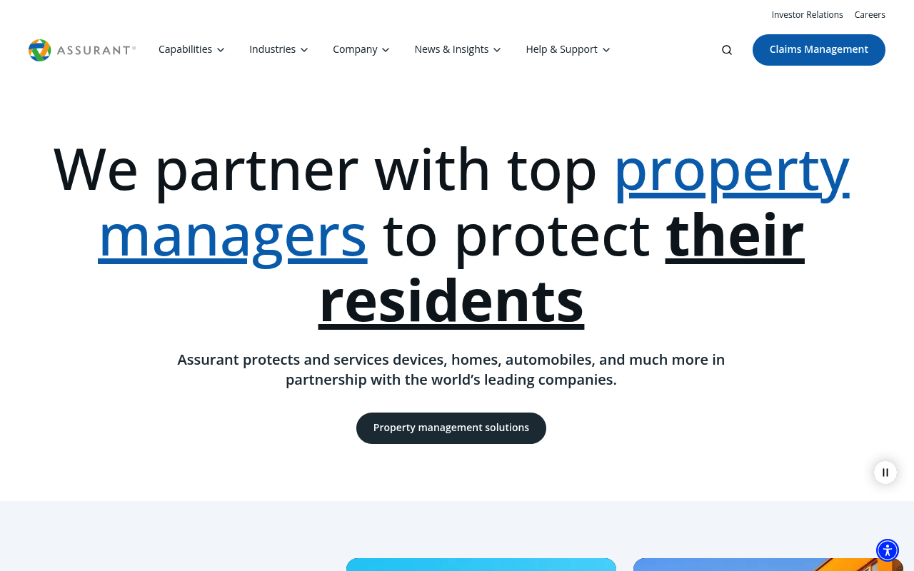 Assurant website screenshot