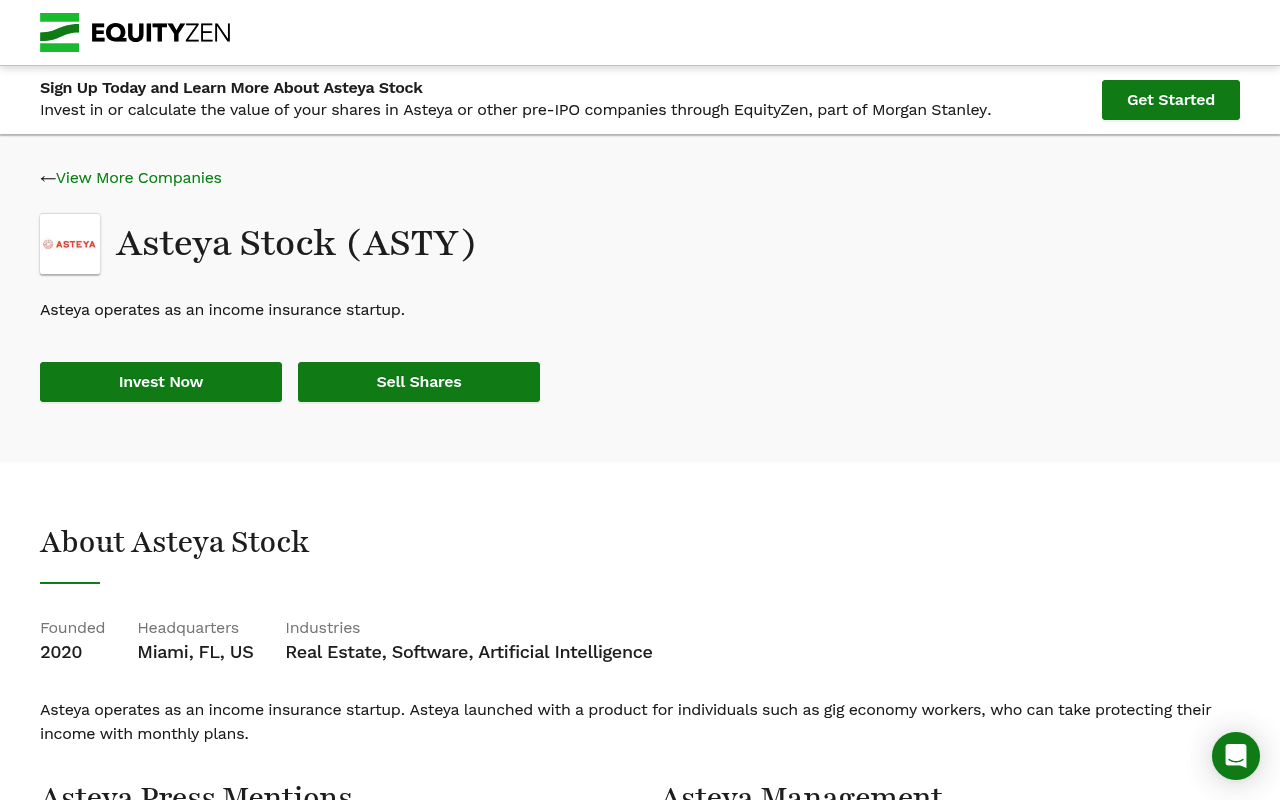 Asteya screenshot