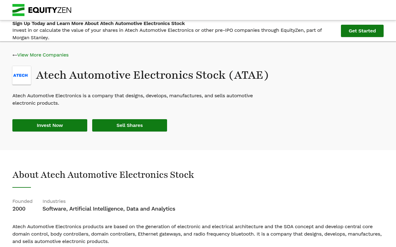Atechautomotiveelectronics screenshot