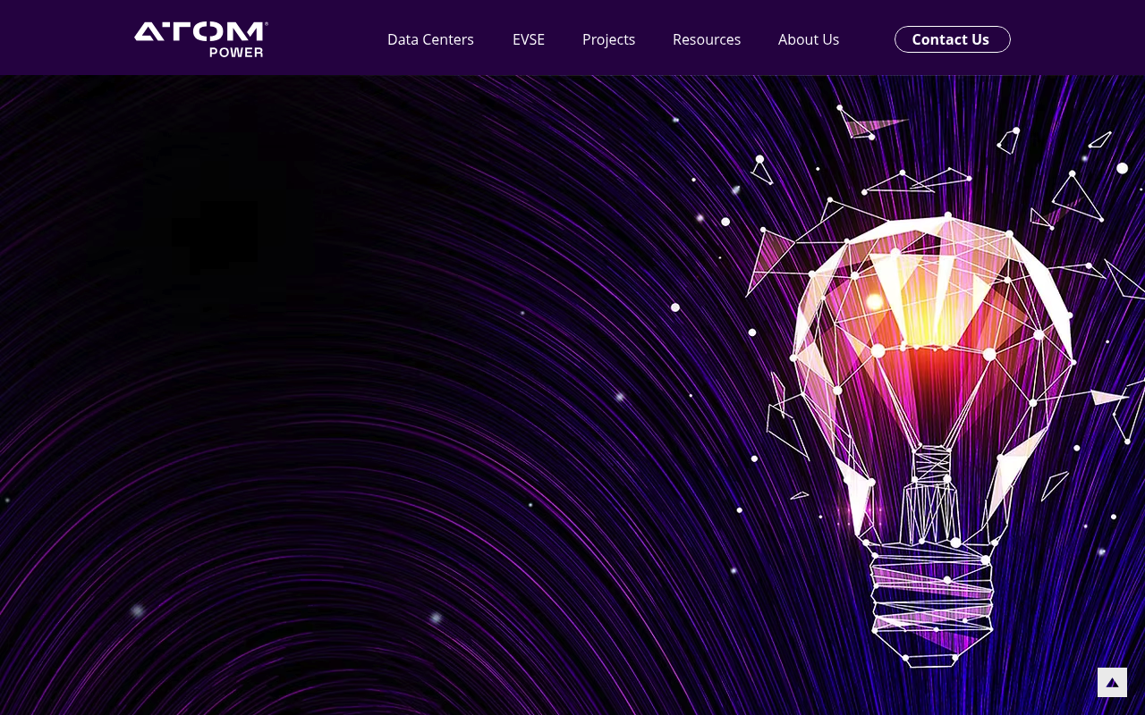 Atom Power website screenshot