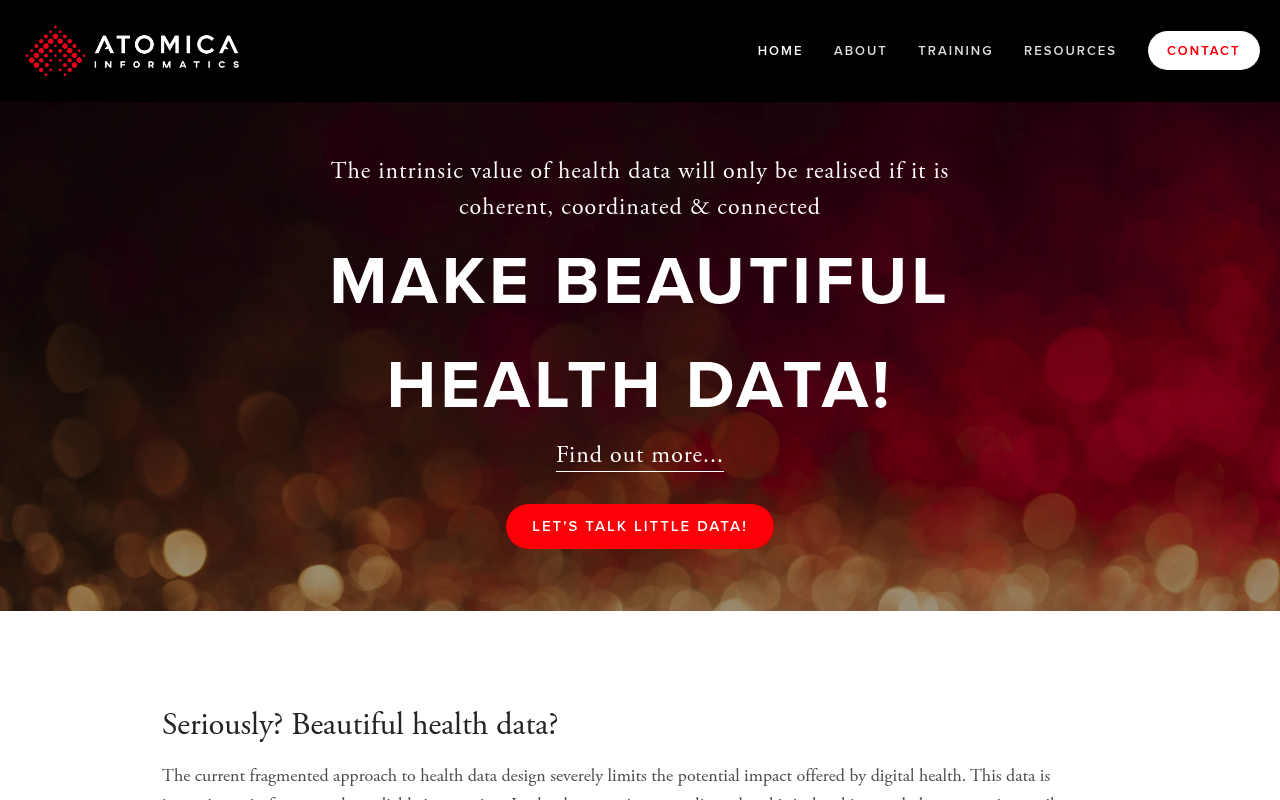 Atomica Informatics website screenshot