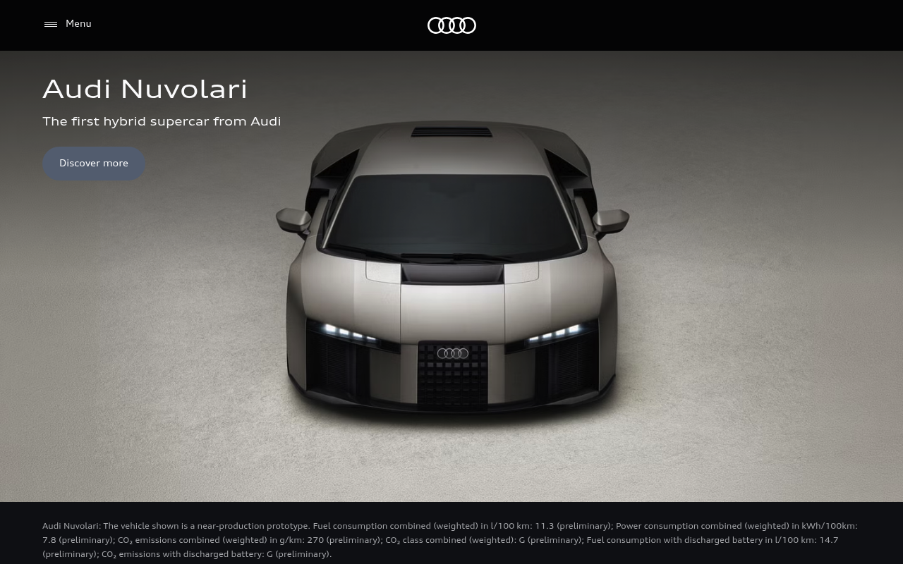 Audi Connect / myAudi screenshot