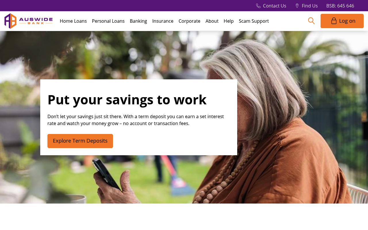 Auswide Bank screenshot