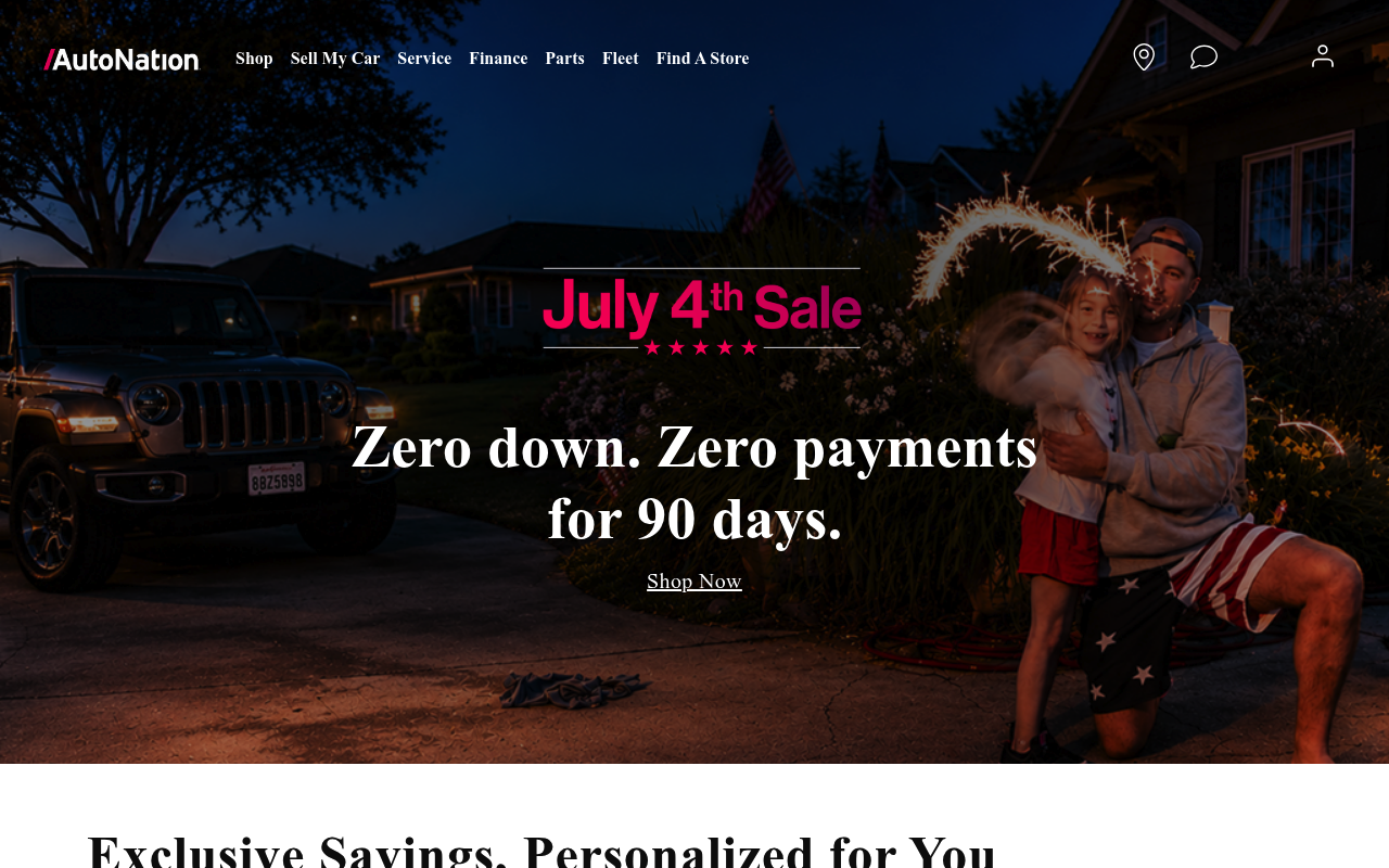 AutoNation website screenshot