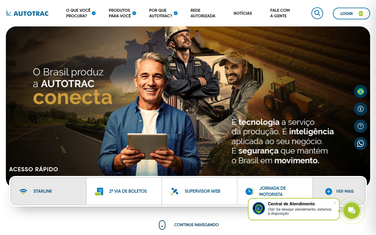 AutoTrac website screenshot