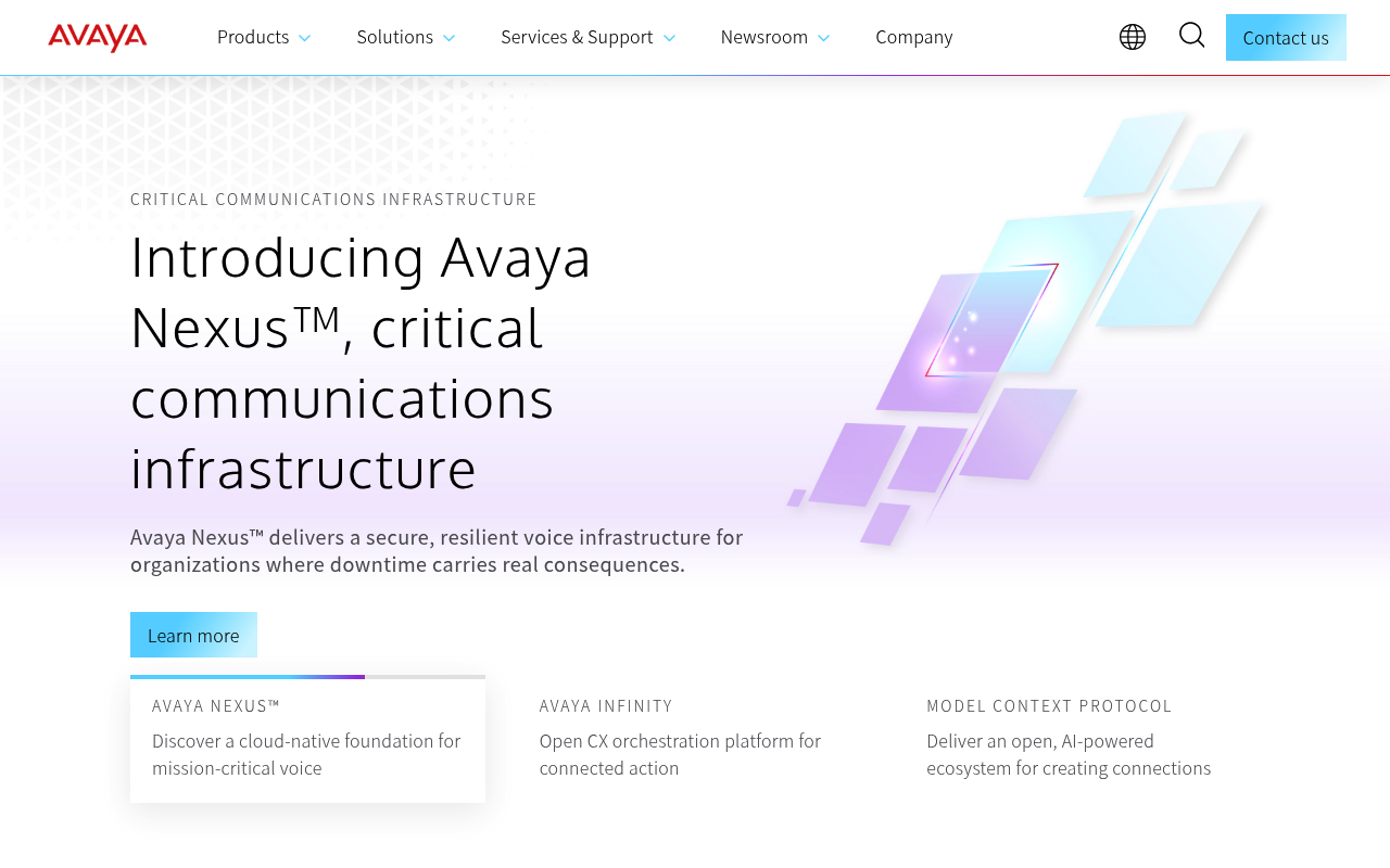 Avaya screenshot