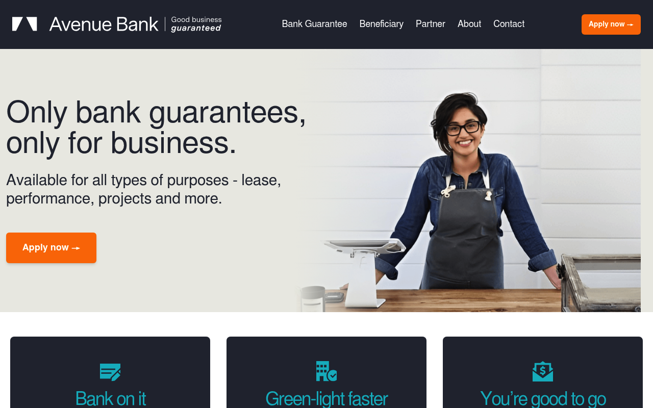 Avenue Bank screenshot