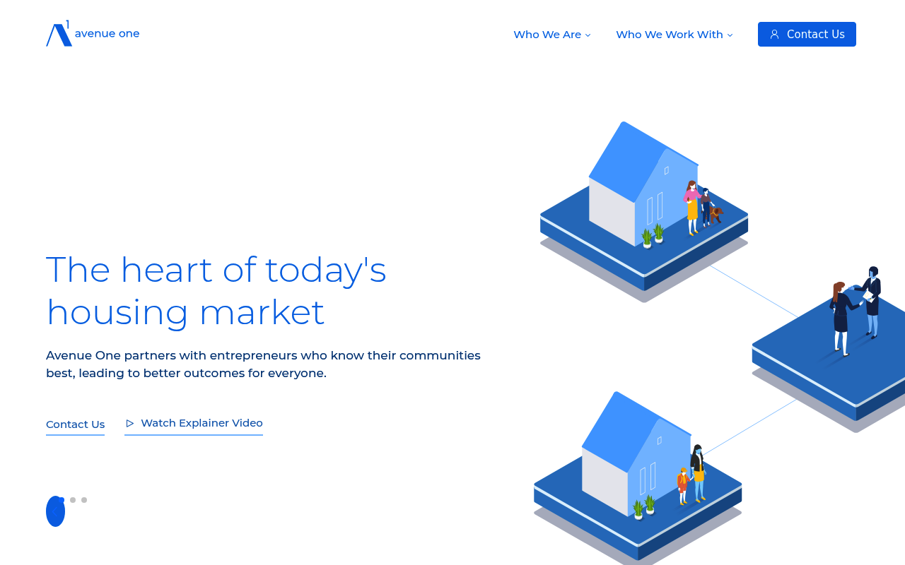 Avenue One website screenshot