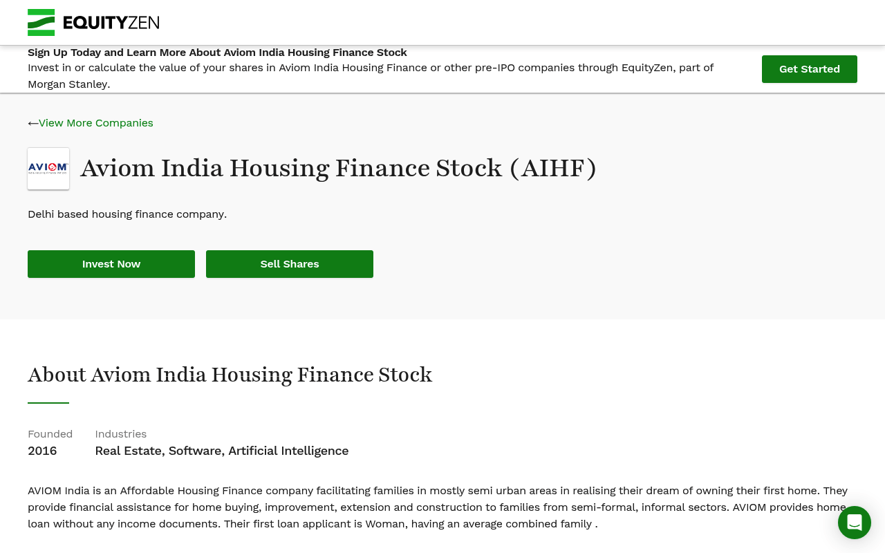Aviomindiahousingfinance screenshot