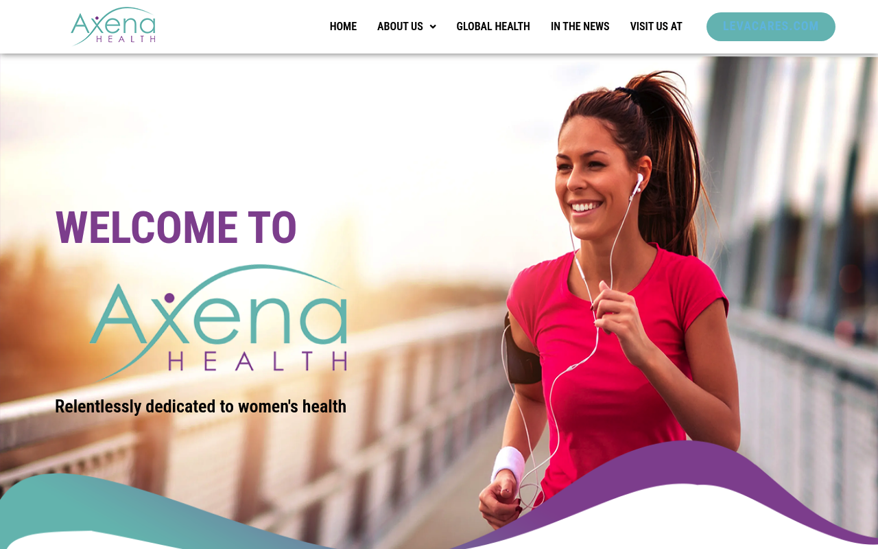 Axena Health website screenshot