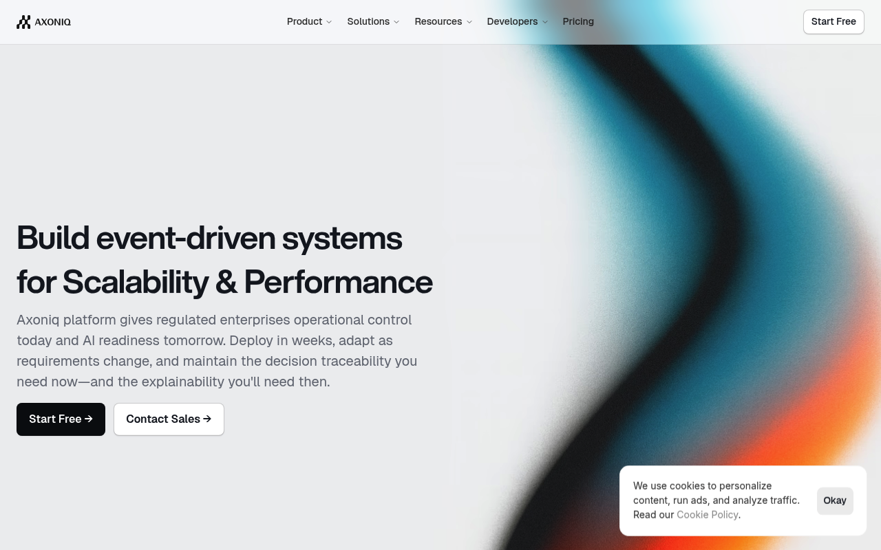 Axon Framework website screenshot
