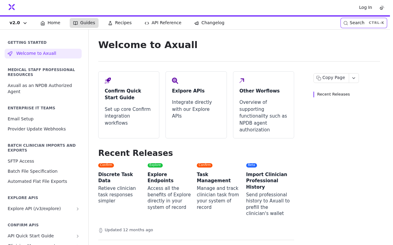 Axuall website screenshot