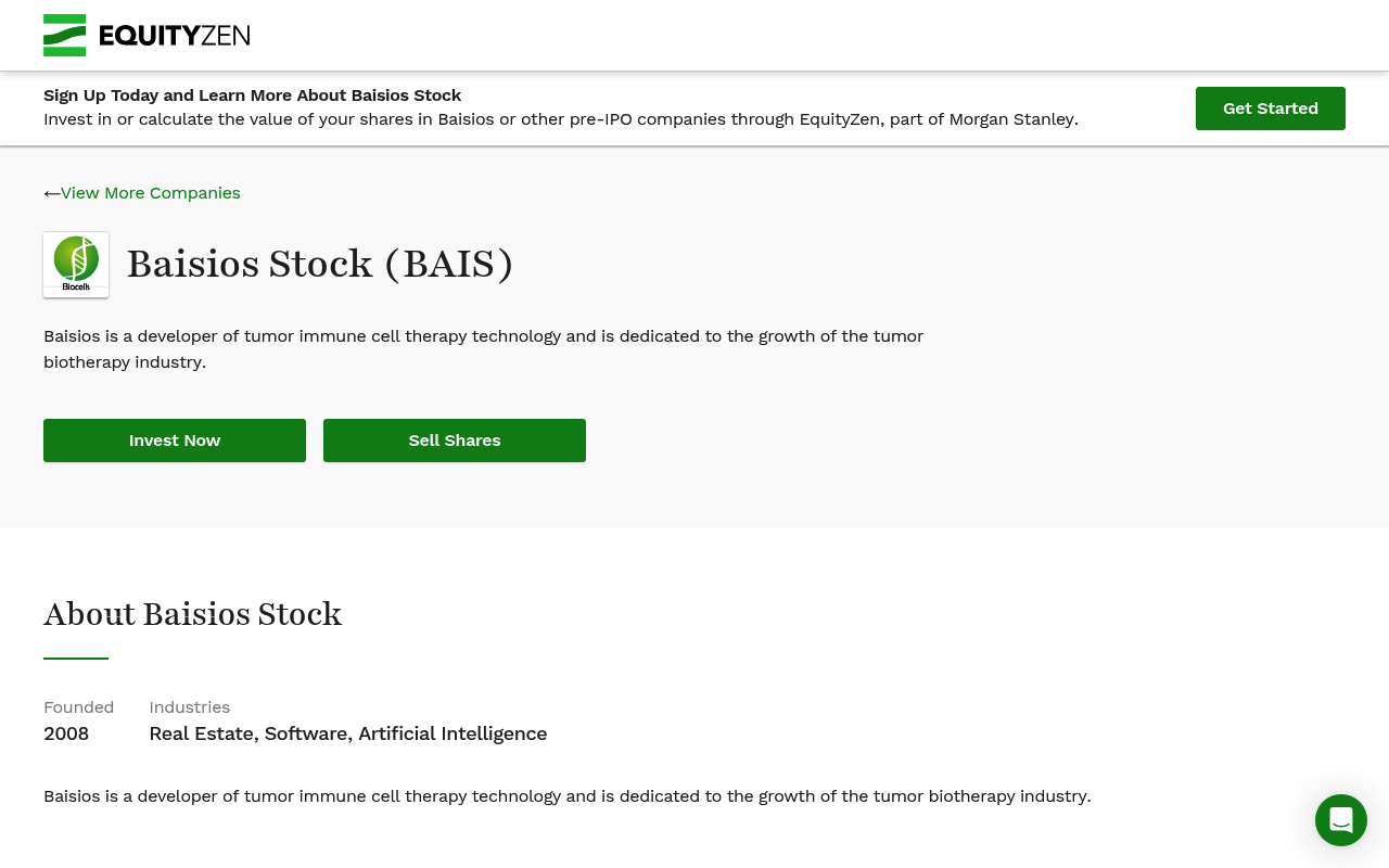 Baisios screenshot