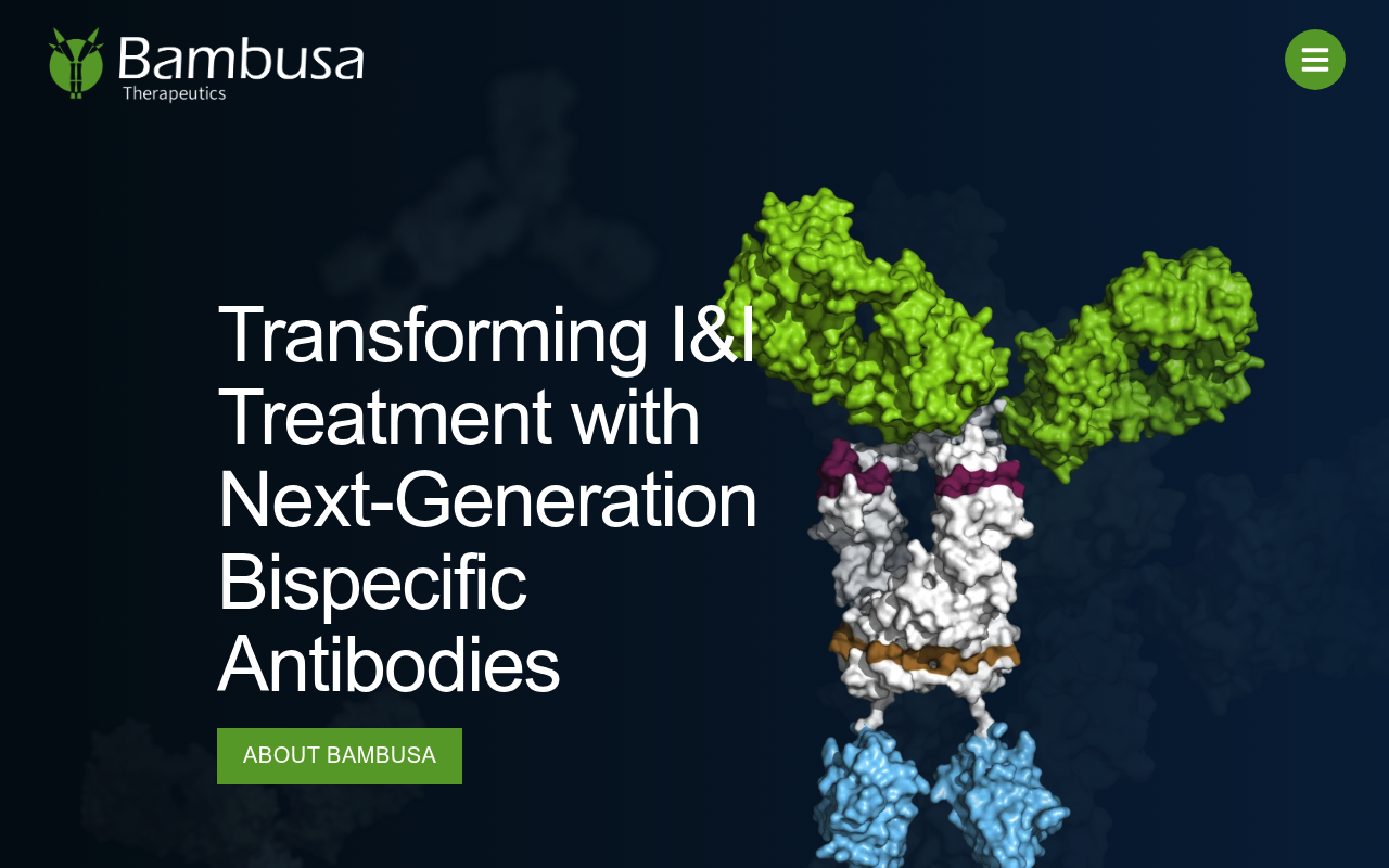 Bambusa Therapeutics website screenshot