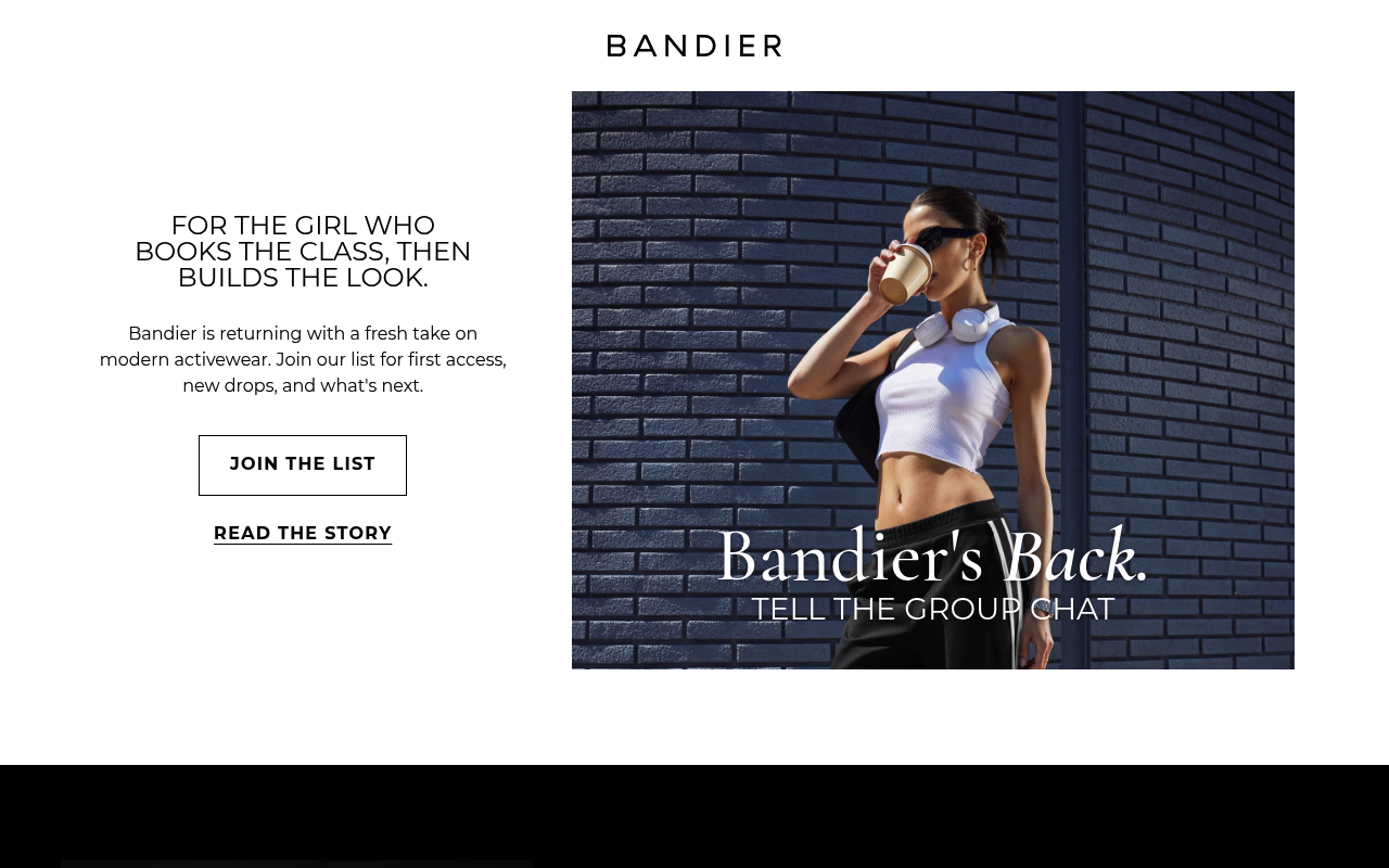 Bandier screenshot