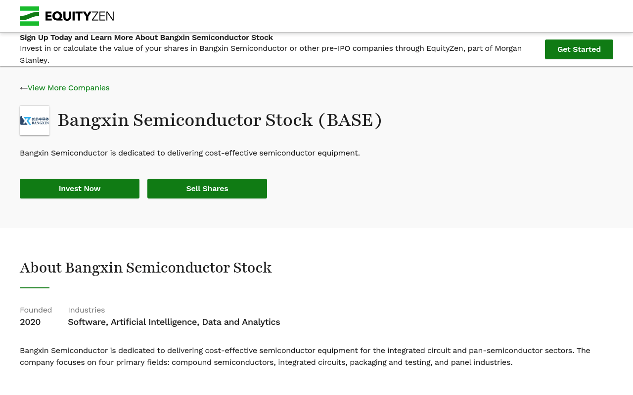 Bangxinsemiconductor screenshot