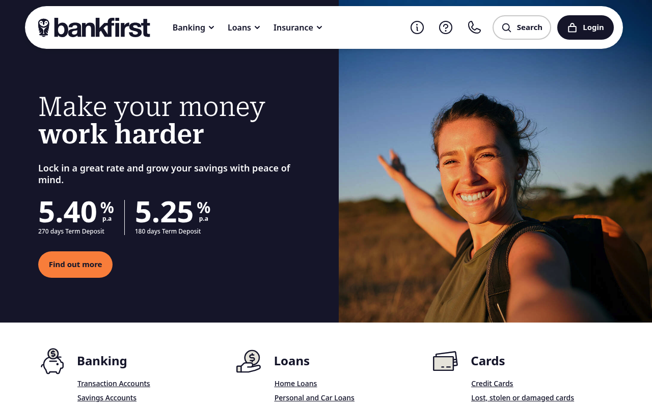 Bank First screenshot