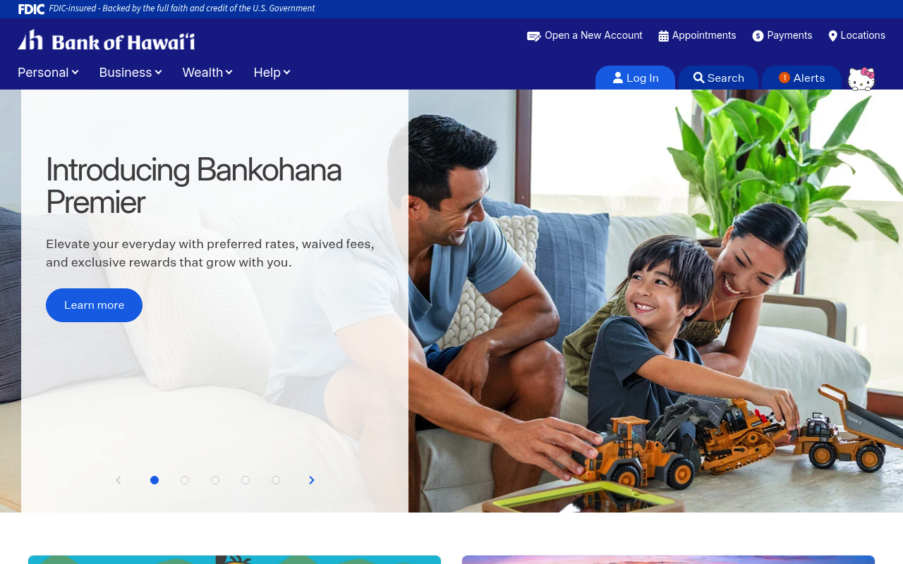 Bank of Hawaii screenshot