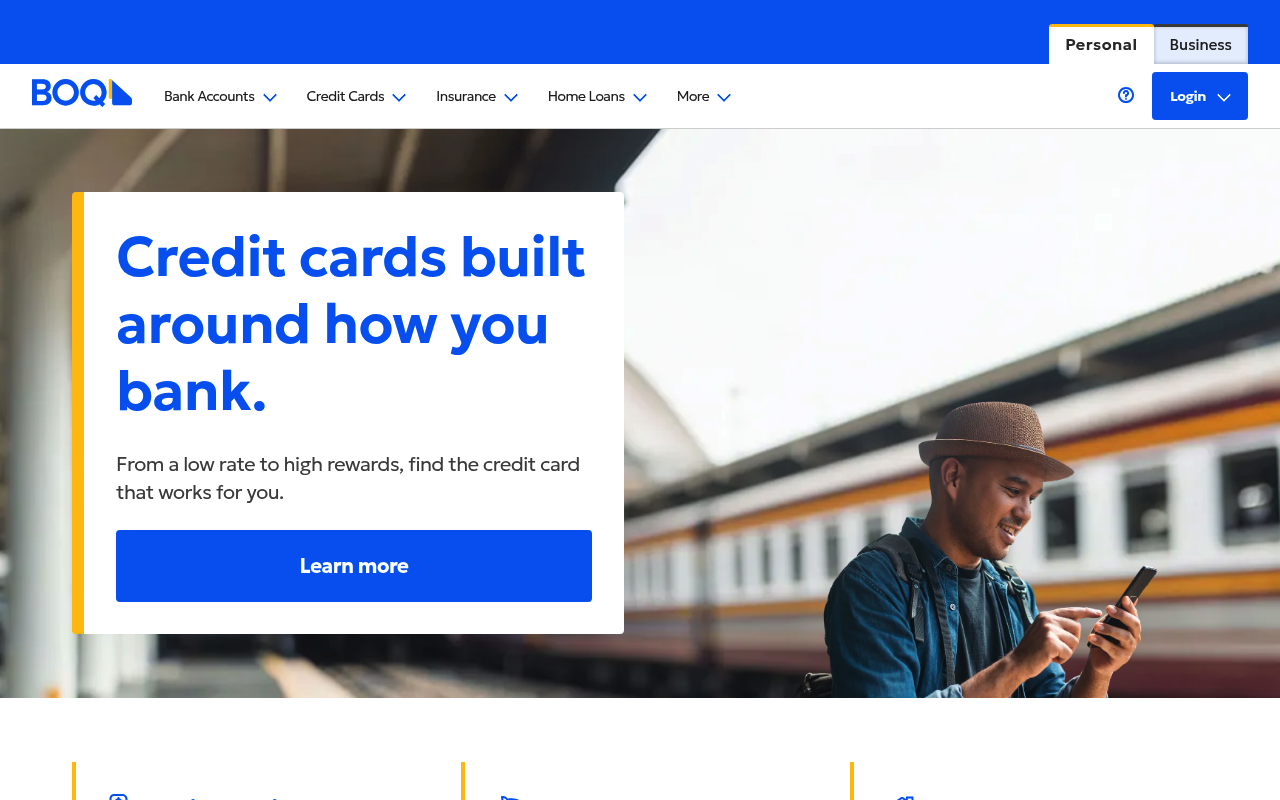 Bank of Queensland screenshot
