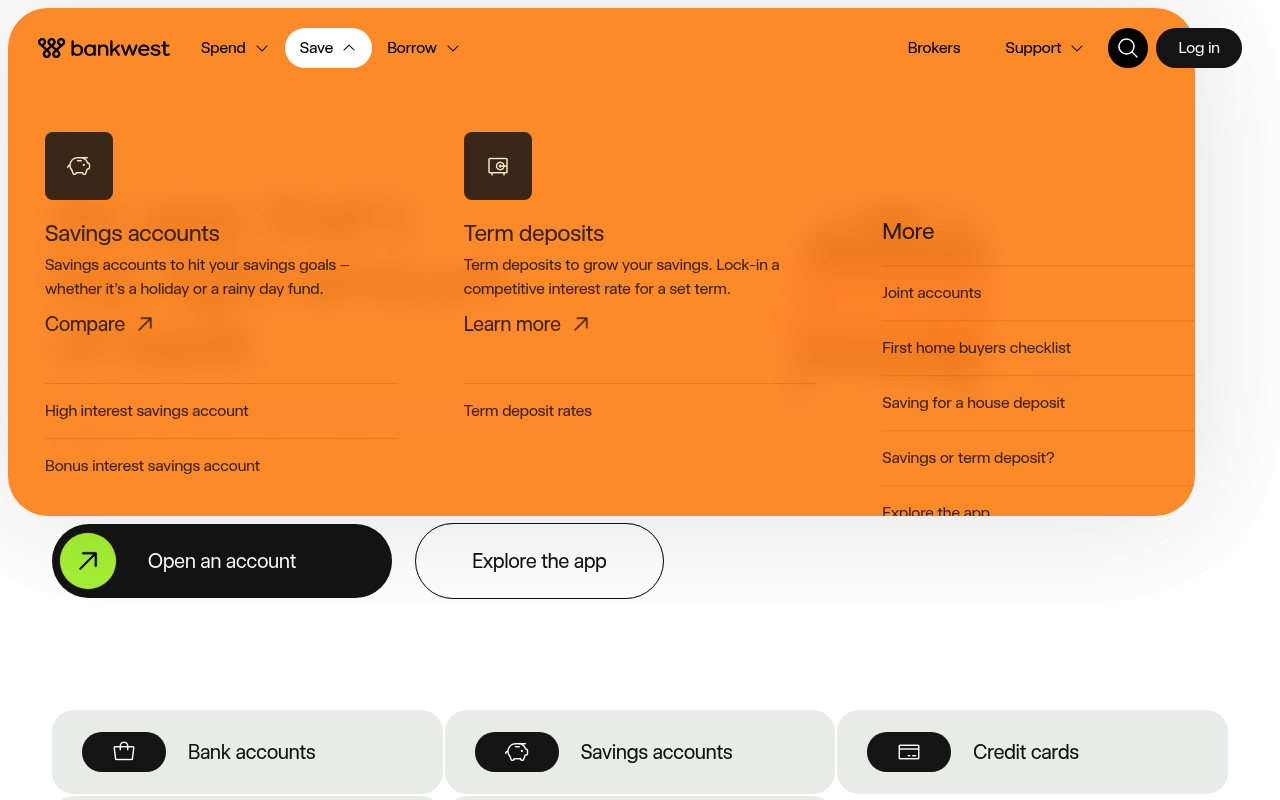 Bankwest screenshot