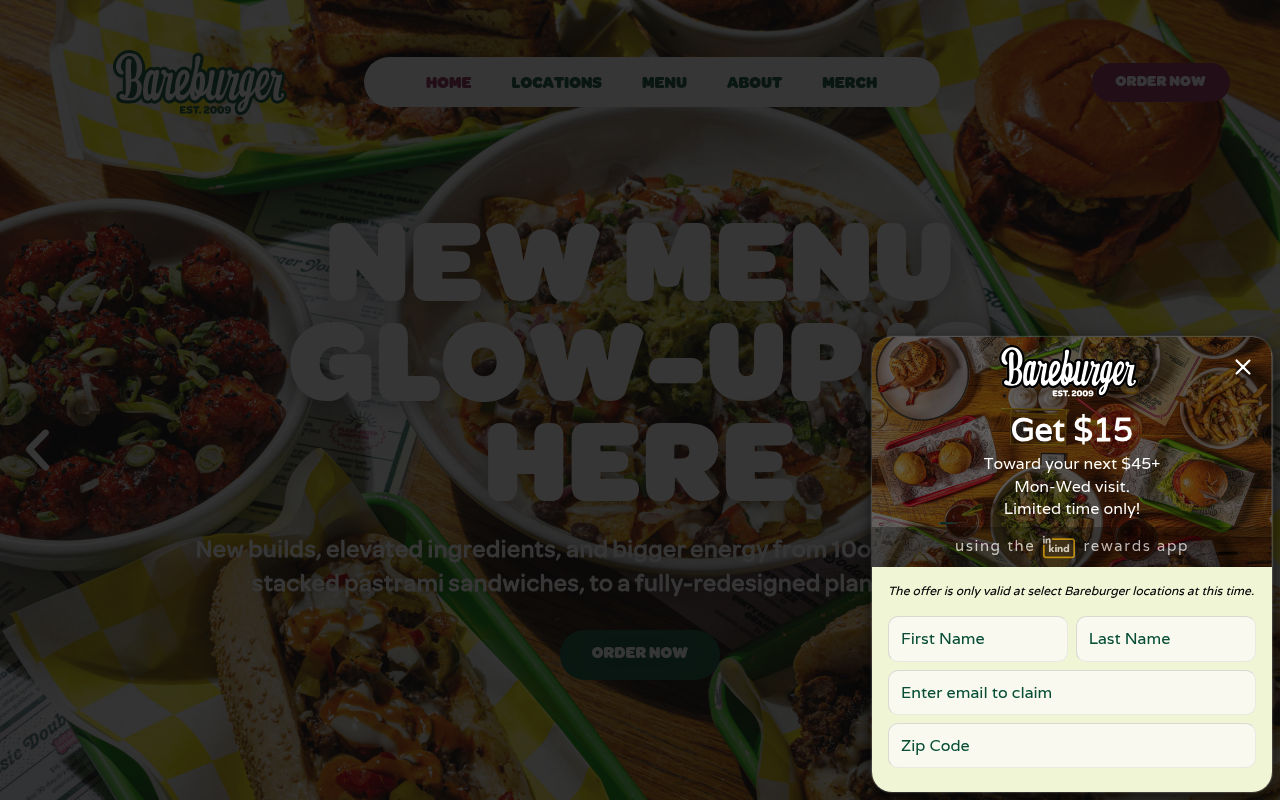 Bareburger screenshot