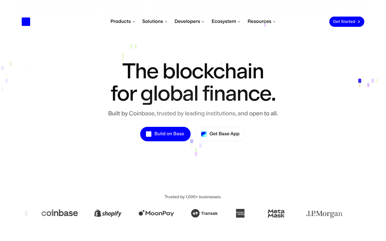 Base website screenshot