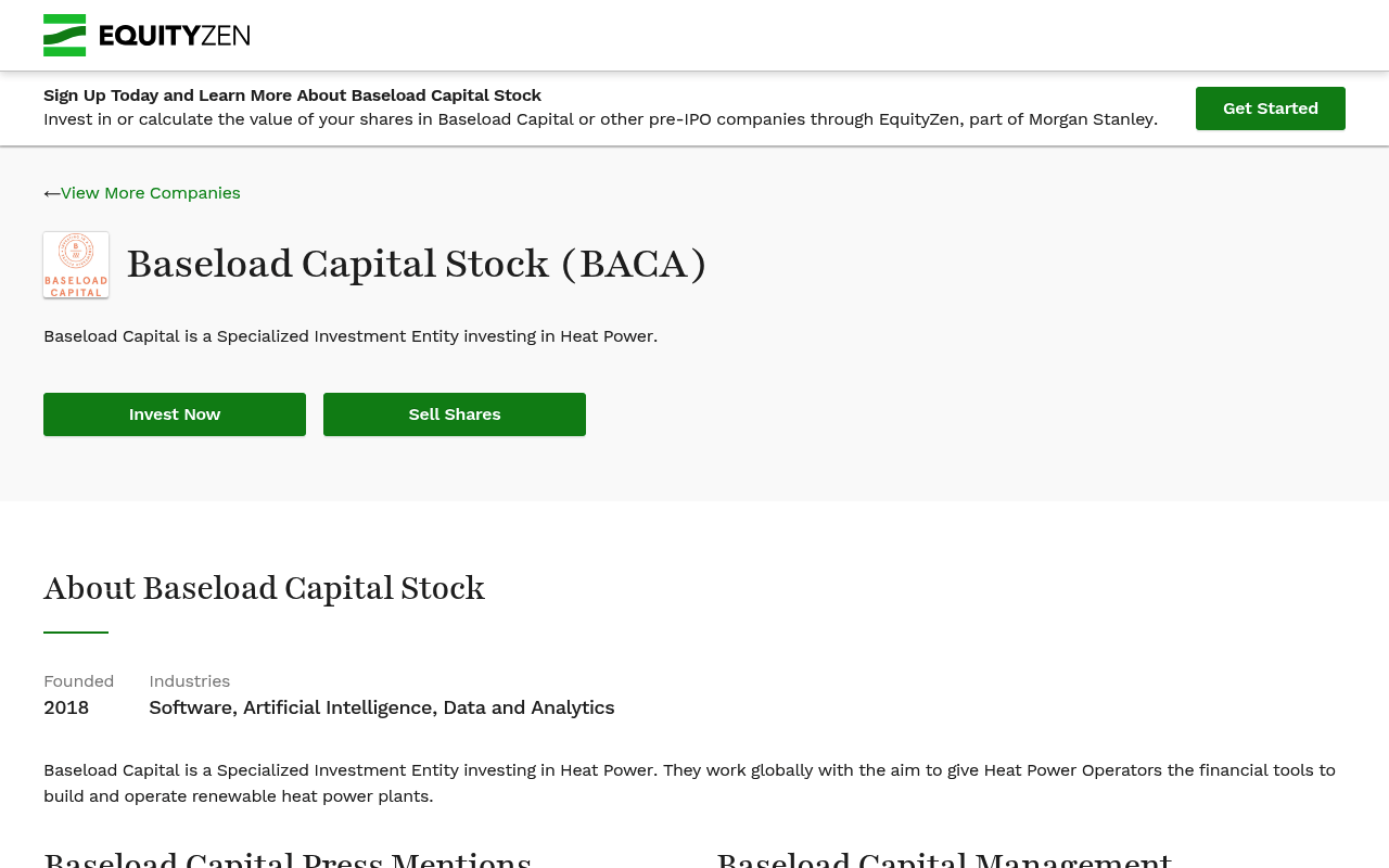 Baseloadcapital screenshot